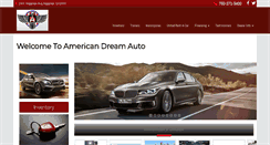Desktop Screenshot of americandreamautosales.com